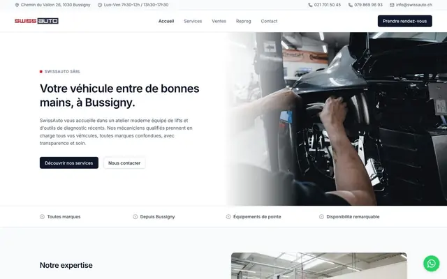 SwissAuto website